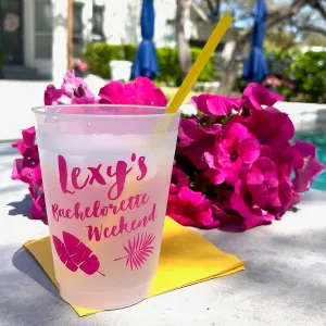 Custom Bachelorette Party Shatterproof Cups