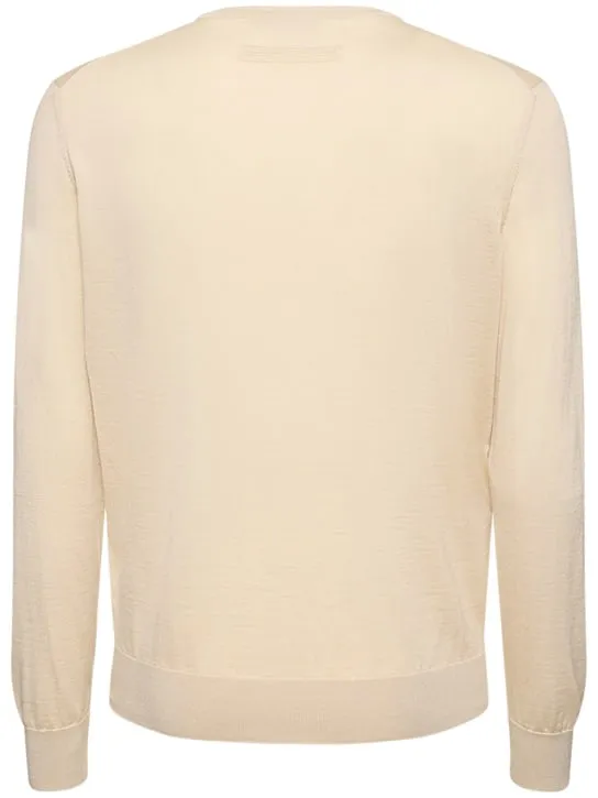 Zegna   Cashmere &amp; silk crewneck sweater 